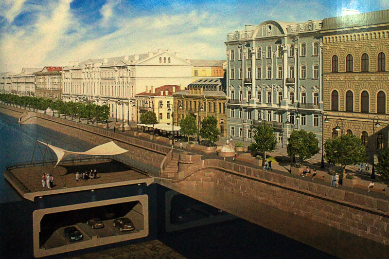 Дворцовая набережная. Проект мастерской Литвиновых.